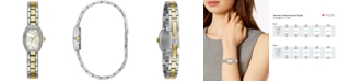 Caravelle  Women's Two-Tone Stainless Steel Bracelet Watch 18x24mm